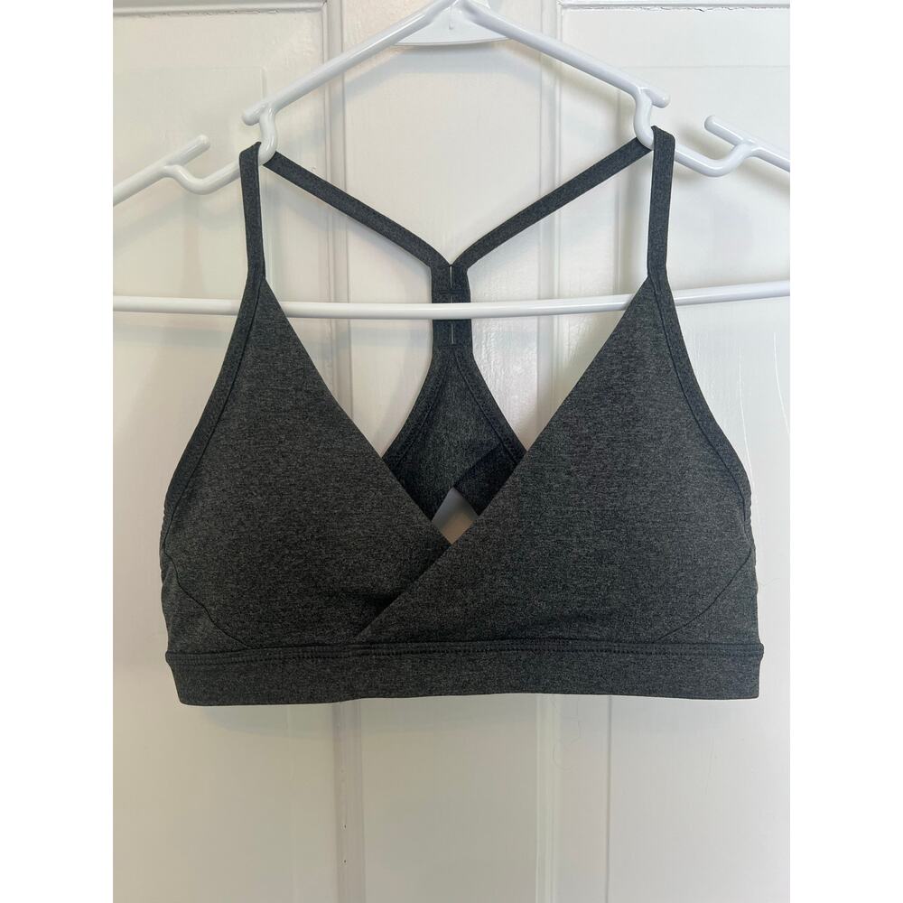 Patagonia Cross Beta Sports Bra Forge Grey Racerback Active Gym Yoga Women's S